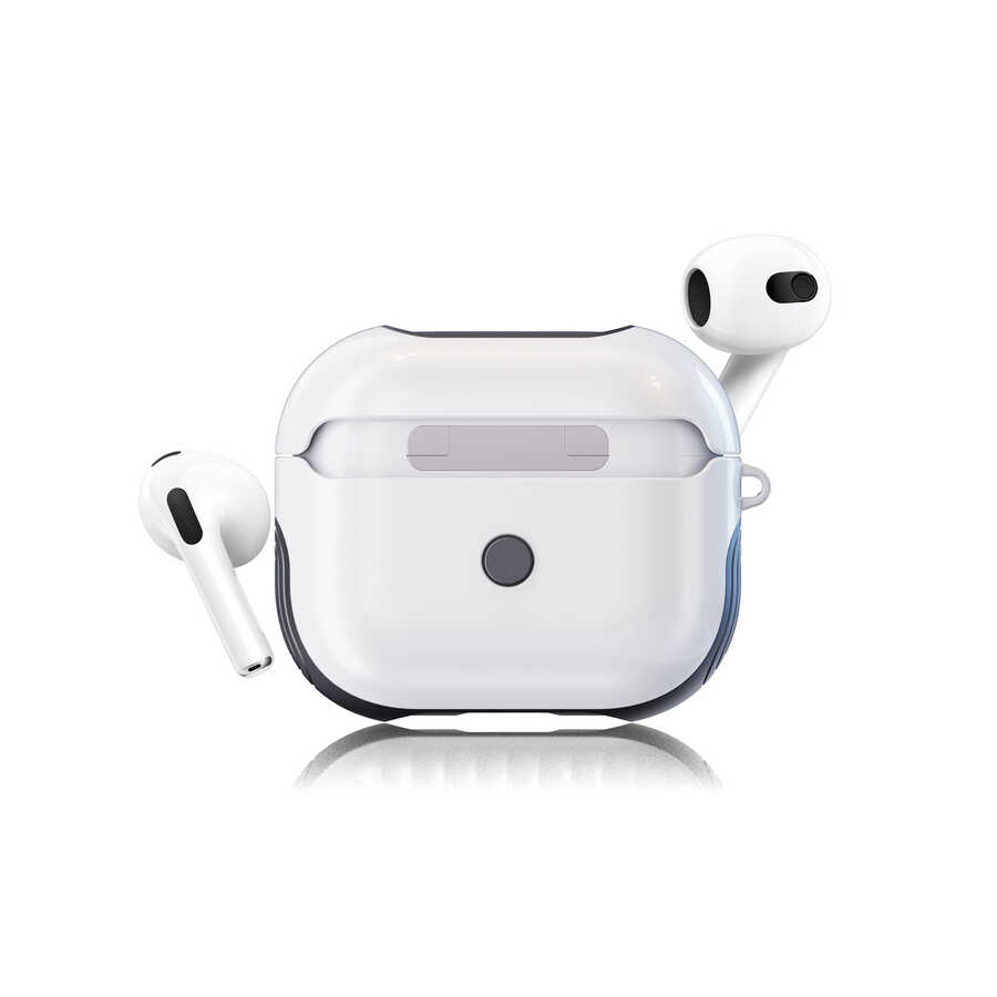 Apple Airpods 3. Nesil Kılıf Zore Shockproof Silikon - Beyaz