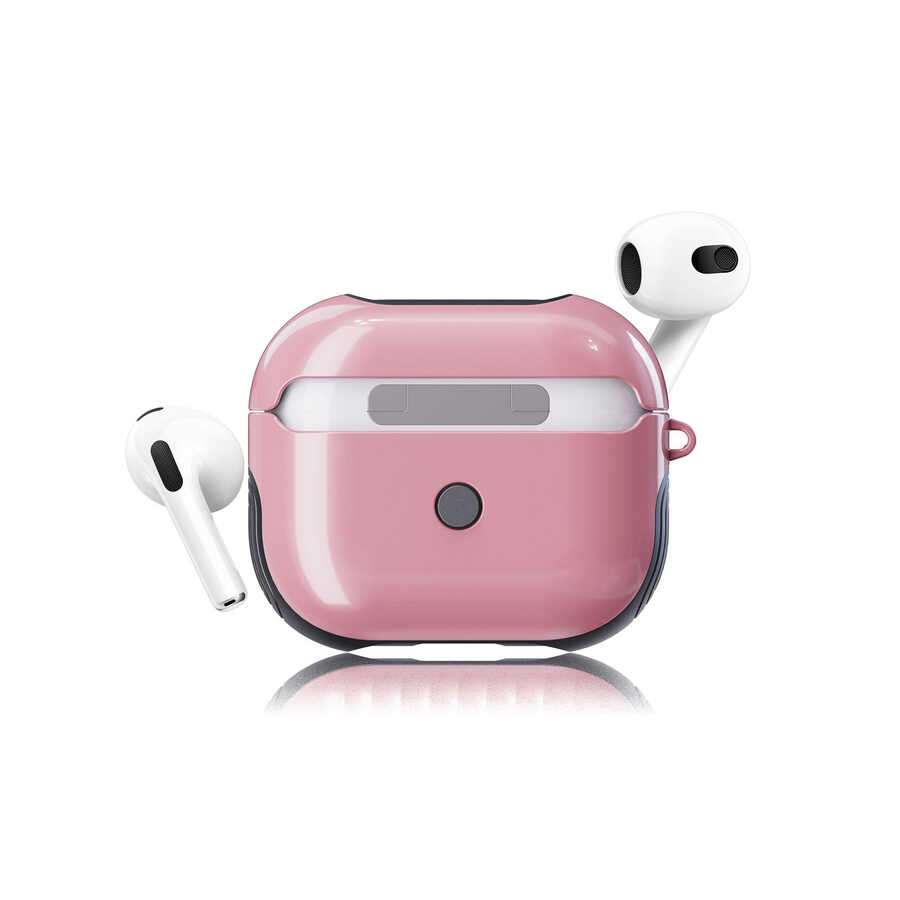 Apple Airpods 3. Nesil Kılıf Zore Shockproof Silikon - Pembe