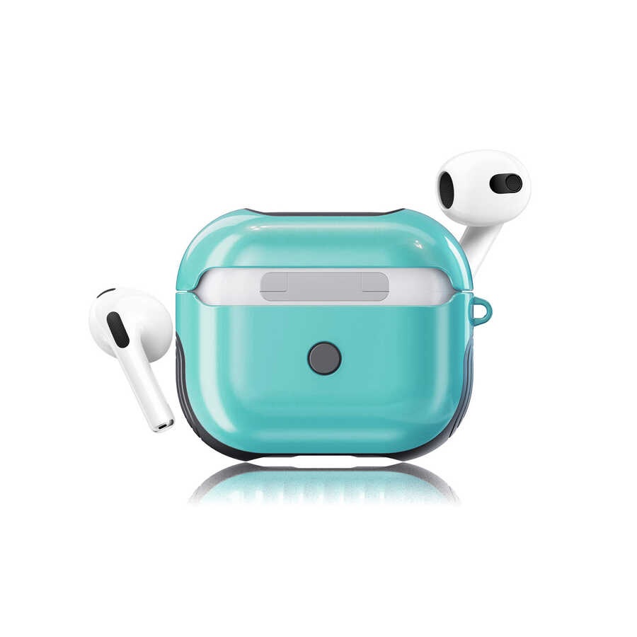 Apple Airpods 3. Nesil Kılıf Zore Shockproof Silikon - Yeşil