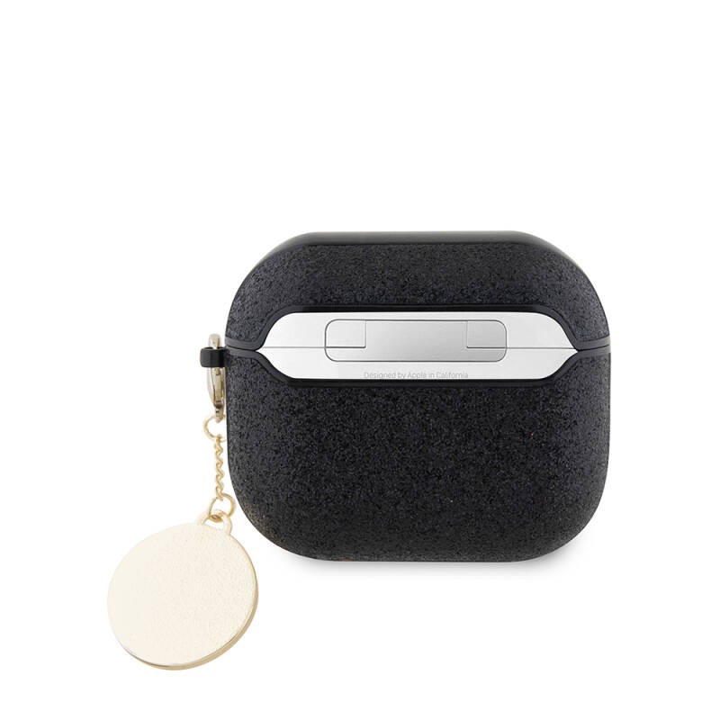 Apple AirPods 3rd Generation Case – Guess Officially Licensed – Glitter Diamond Heart Charm & Chain Cover - 4