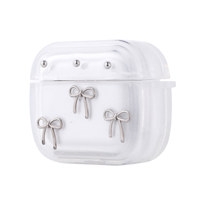 Apple Airpods 3rd Generation Zore Airbag 44 Airbag Design Glitter Transparent Kutup Case - Zore