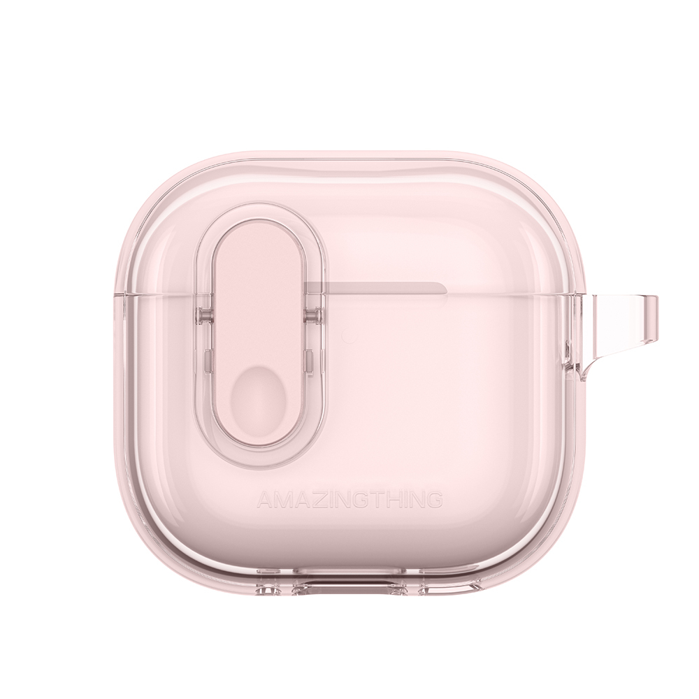 Apple Airpods 4 Amazingthing Magnetik Kilit Tasarımlı Minimal Serisi Kılıf - Pembe
