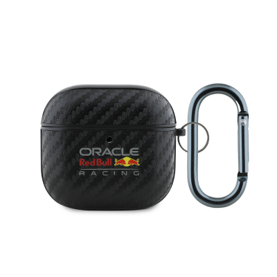 Apple Airpods 4 Case Redbull Original Licensed PU Carbon Fiber Designed Hanger Cover - Redbull