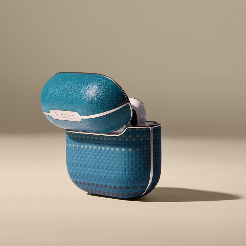 Apple Airpods 4 Kılıf Aramid Fiber Pitaka Tactile Woven Sunset-Moonrise Serisi Kapak - 23