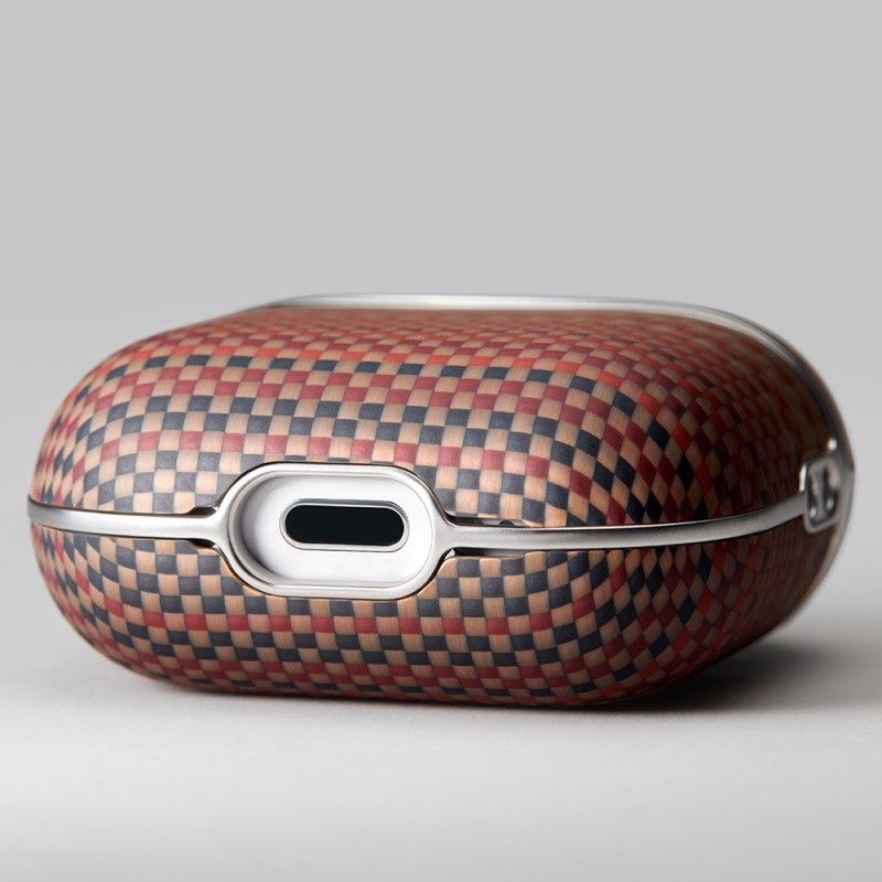 Apple Airpods 4 Kılıf Aramid Fiber Pitaka Tactile Woven Sunset-Moonrise Serisi Kapak - 32