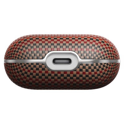 Apple Airpods 4 Kılıf Aramid Fiber Pitaka Tactile Woven Sunset-Moonrise Serisi Kapak - 7