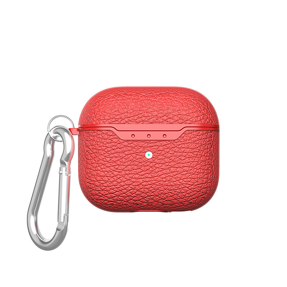 Apple Airpods 4 Kılıf Zore Airbag 03 Silikon - Kırmızı