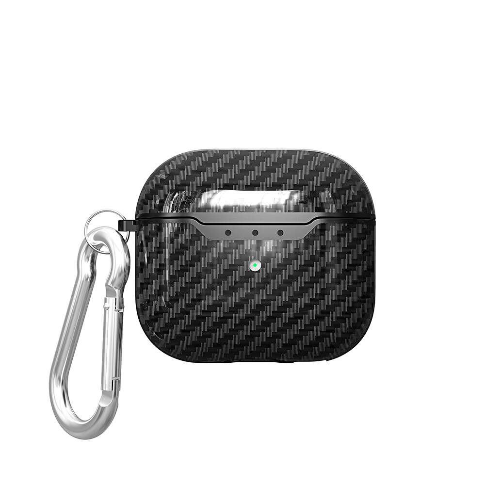 Apple Airpods 4 Kılıf Zore Airbag 05 Silikon - Siyah