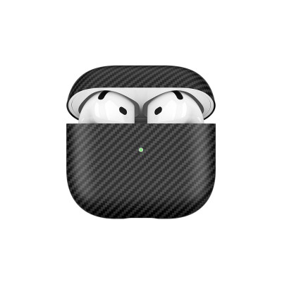 Apple Airpods 4 Zore Airbag 43 600D Karbon Fiber Kulaklık Kılıfı - 11