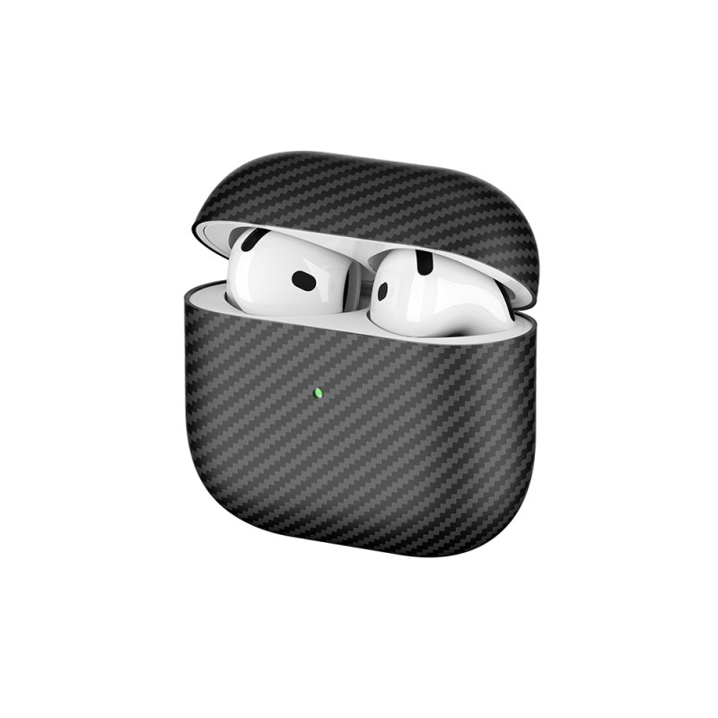 Apple Airpods 4 Zore Airbag 43 600D Karbon Fiber Kulaklık Kılıfı - 4