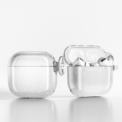 Apple Airpods 4 Zore Allstar Airbag 32 Parlayan Simli Saydam Renkli Kılıf - 6