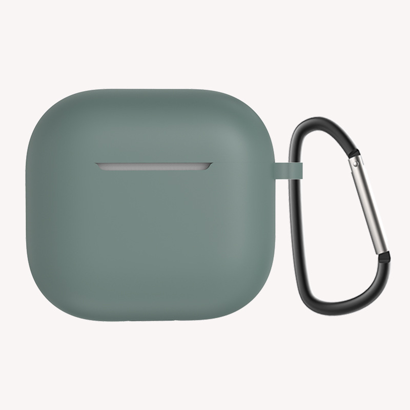 Apple Airpods 4 Zore Standart Silikon Kılıf - Koyu Yeşil
