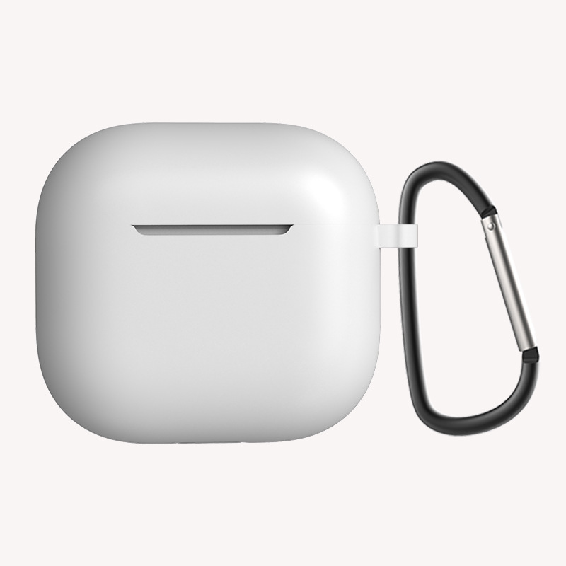 Apple Airpods 4 Zore Standart Silikon Kılıf - Beyaz