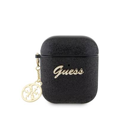 Apple Airpods Case GUESS Glitter 4G Charm Cover - Guess