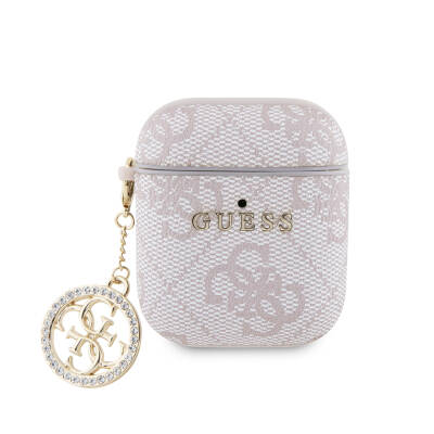 Apple Airpods Case Guess Original Licensed 4G Patterned Stone 4G Ornamental Chain Cover - Guess