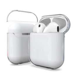 Apple Airpods Case Transparent Hard Crystal Zore Airbag 14 Case - Zore