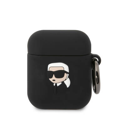 Apple Airpods Kılıf Karl Lagerfeld Orjinal Lisanslı Karl 3D Silikon Kapak - Karl Lagerfeld