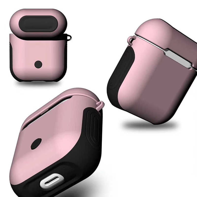 Apple Airpods Kılıf Zore Shockproof Silikon - Pembe