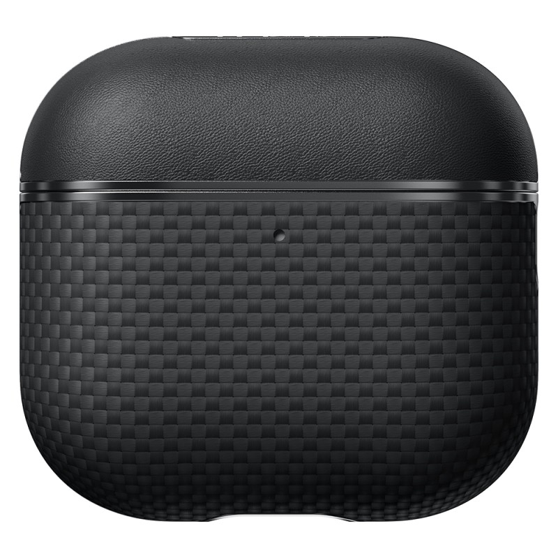 Apple Airpods Pro 2 Case 1500D Aramid Fiber Pitaka Ultra-Slim Classic Series Black-Grey Twill Cover - 8