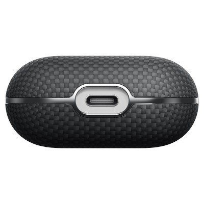 Apple Airpods Pro 2 Case 1500D Aramid Fiber Pitaka Ultra-Slim Classic Series Black-Grey Twill Cover - 9