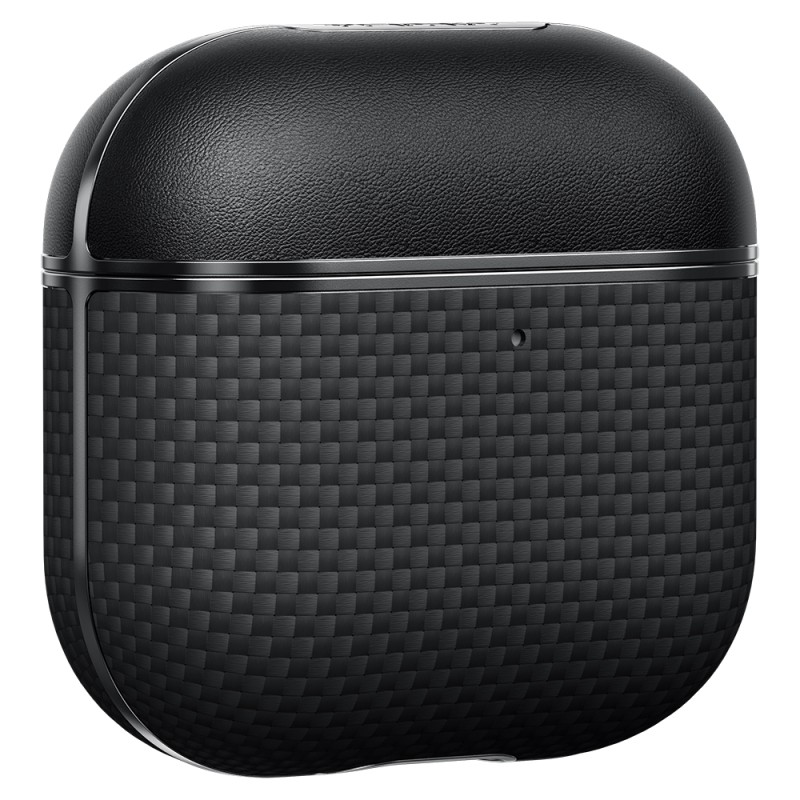 Apple Airpods Pro 2 Case 1500D Aramid Fiber Pitaka Ultra-Slim Classic Series Black-Grey Twill Cover - 10