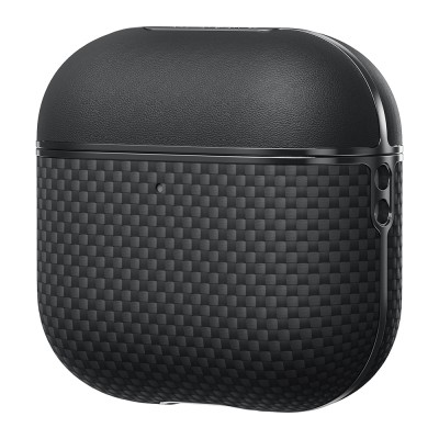 Apple Airpods Pro 2 Case 1500D Aramid Fiber Pitaka Ultra-Slim Classic Series Black-Grey Twill Cover - 2