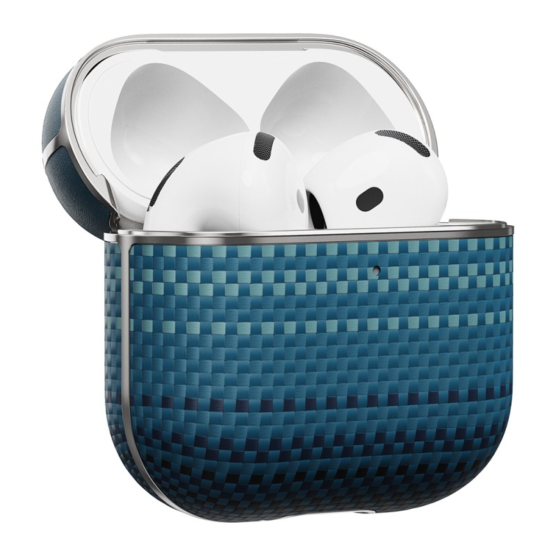Apple Airpods Pro 2 Case Aramid Fiber Pitaka Tactile Woven Sunset-Moonrise Series Cover - 5