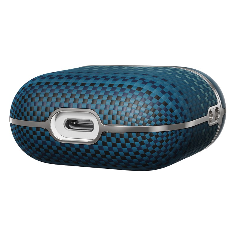 Apple Airpods Pro 2 Case Aramid Fiber Pitaka Tactile Woven Sunset-Moonrise Series Cover - 7