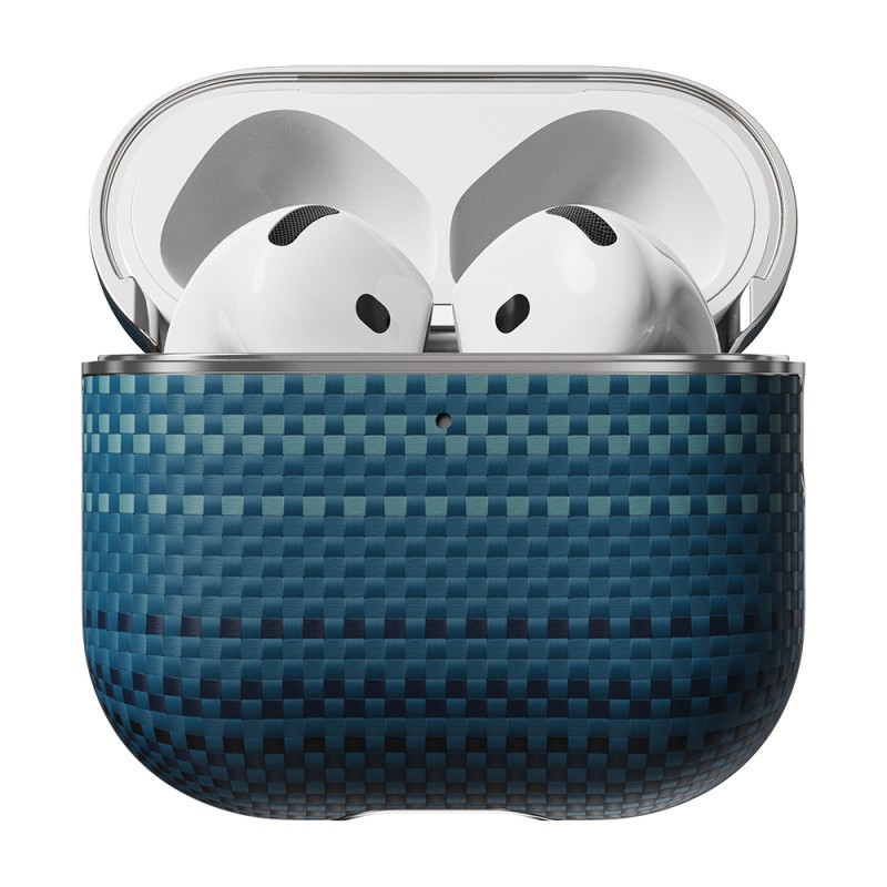 Apple Airpods Pro 2 Case Aramid Fiber Pitaka Tactile Woven Sunset-Moonrise Series Cover - 8