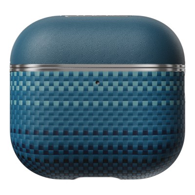 Apple Airpods Pro 2 Case Aramid Fiber Pitaka Tactile Woven Sunset-Moonrise Series Cover - 10