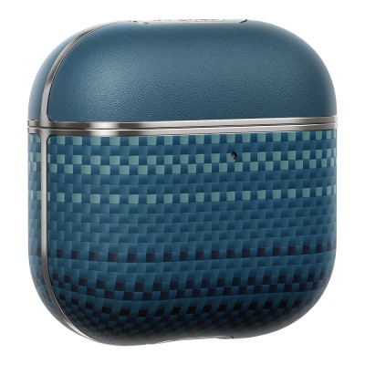 Apple Airpods Pro 2 Case Aramid Fiber Pitaka Tactile Woven Sunset-Moonrise Series Cover - 11
