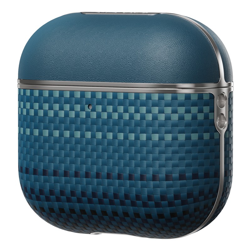 Apple Airpods Pro 2 Case Aramid Fiber Pitaka Tactile Woven Sunset-Moonrise Series Cover - 2