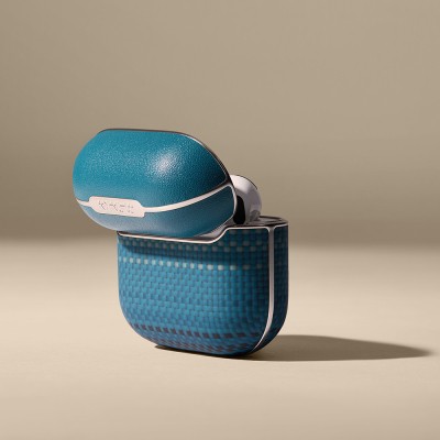 Apple Airpods Pro 2 Case Aramid Fiber Pitaka Tactile Woven Sunset-Moonrise Series Cover - 25