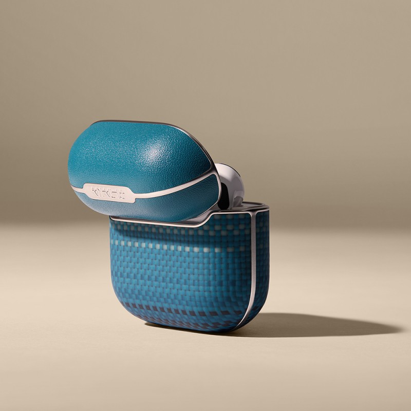 Apple Airpods Pro 2 Case Aramid Fiber Pitaka Tactile Woven Sunset-Moonrise Series Cover - 25
