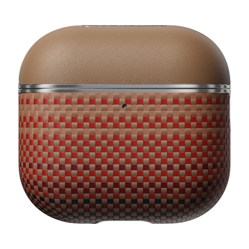 Apple Airpods Pro 2 Case Aramid Fiber Pitaka Tactile Woven Sunset-Moonrise Series Cover - 17