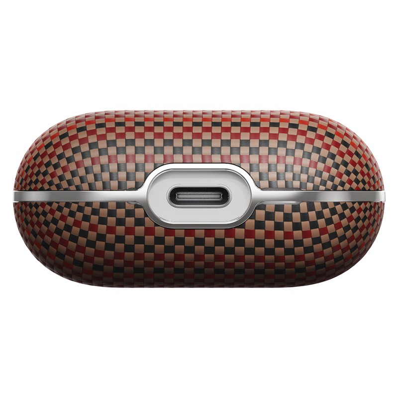 Apple Airpods Pro 2 Case Aramid Fiber Pitaka Tactile Woven Sunset-Moonrise Series Cover - 18