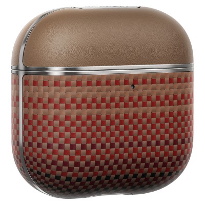 Apple Airpods Pro 2 Case Aramid Fiber Pitaka Tactile Woven Sunset-Moonrise Series Cover - 19