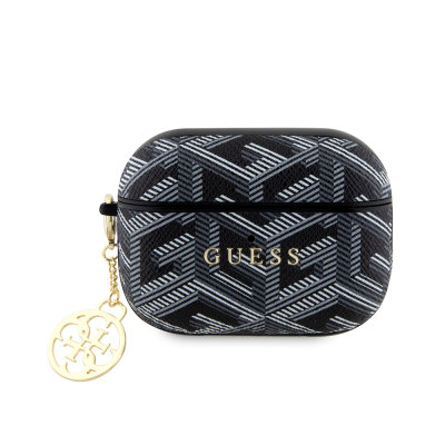 Apple Airpods Pro 2 Case Guess Original Licensed G Cube Patterned 4G Ornamental Chain Cover - Guess
