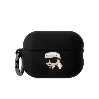 Apple Airpods Pro 2 Case Karl Lagerfeld Original Licensed Karl 3D Silicone Cover - Karl Lagerfeld