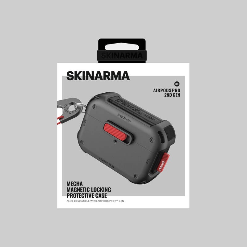Apple AirPods Pro 2 Case SkinArma Magnetic Locking Airbag Design Mecha Case - 10