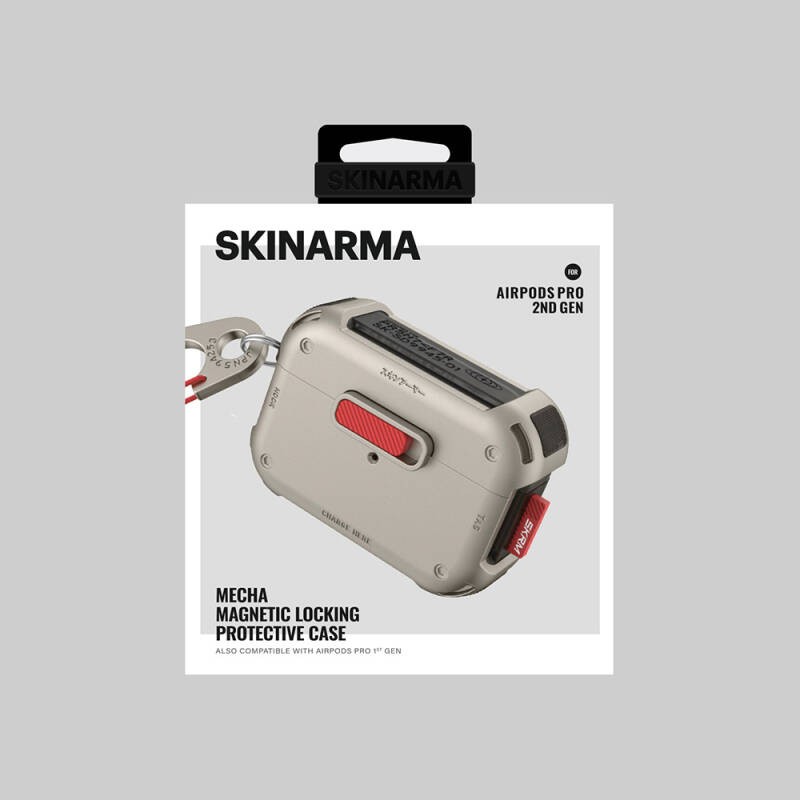Apple AirPods Pro 2 Case SkinArma Magnetic Locking Airbag Design Mecha Case - 11