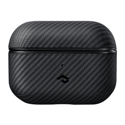 Apple Airpods Pro 2 Kılıf 600D Aramid Fiber Pitaka Classic Serisi Black-Grey Twill Kılıf - 12