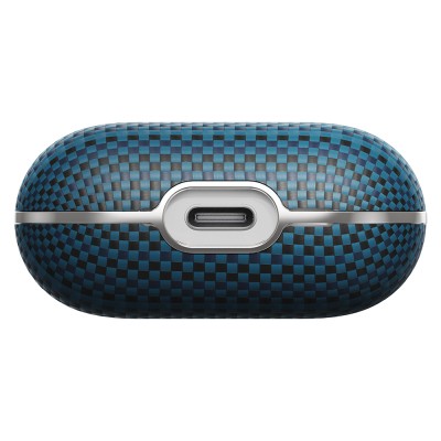 Apple Airpods Pro 2 Kılıf Aramid Fiber Pitaka Tactile Woven Sunset-Moonrise Serisi Kapak - 9