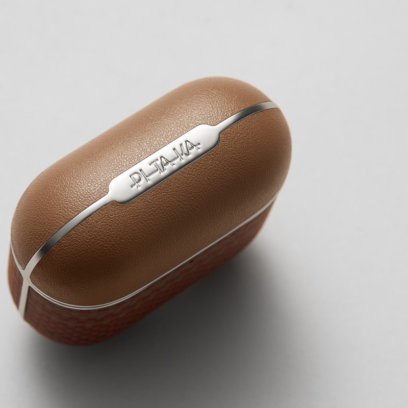 Apple Airpods Pro 2 Kılıf Aramid Fiber Pitaka Tactile Woven Sunset-Moonrise Serisi Kapak - 22