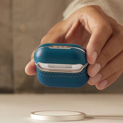 Apple Airpods Pro 2 Kılıf Aramid Fiber Pitaka Tactile Woven Sunset-Moonrise Serisi Kapak - 28