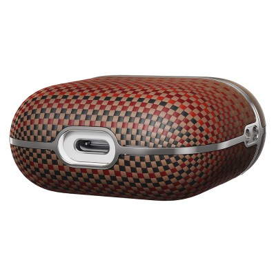 Apple Airpods Pro 2 Kılıf Aramid Fiber Pitaka Tactile Woven Sunset-Moonrise Serisi Kapak - 15