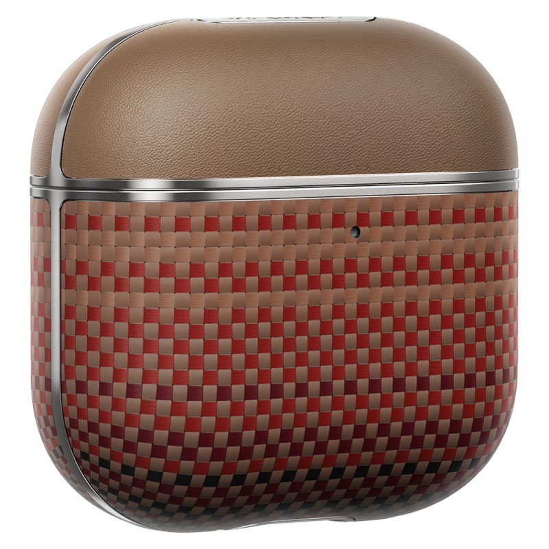 Apple Airpods Pro 2 Kılıf Aramid Fiber Pitaka Tactile Woven Sunset-Moonrise Serisi Kapak - 19
