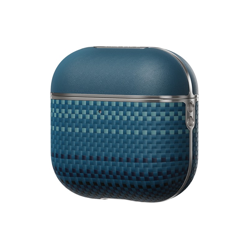 Apple Airpods Pro 2 Kılıf Aramid Fiber Pitaka Tactile Woven Sunset-Moonrise Serisi Kapak - 1