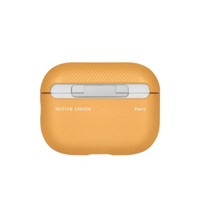 Apple AirPods Pro 2 Kılıf Qi M-Safe Şarj Özellikli Native Union RE Classic Serisi Suni Deri Kapak - 6