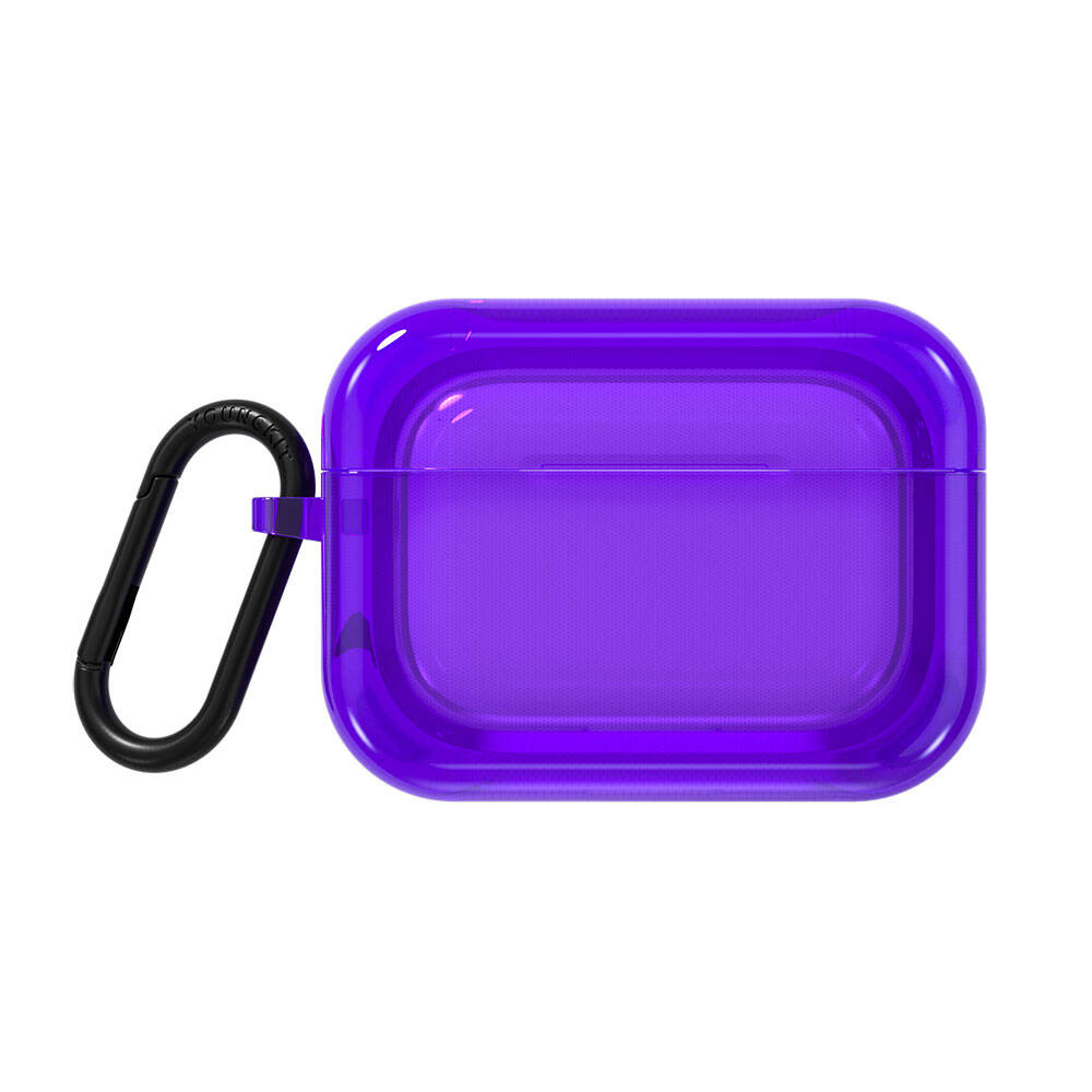 Apple Airpods Pro 2 Kılıf Saydam Jelly Tasarımlı Youngkit Candy Serisi Kılıf - Mor